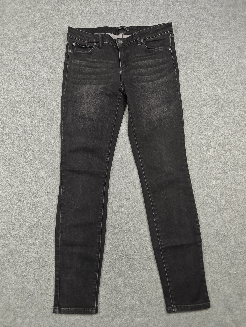 PrAna Jeans Womens 10 31x30 Black Skinny Slim Stretch Mid Rise 5-Pocket Denim